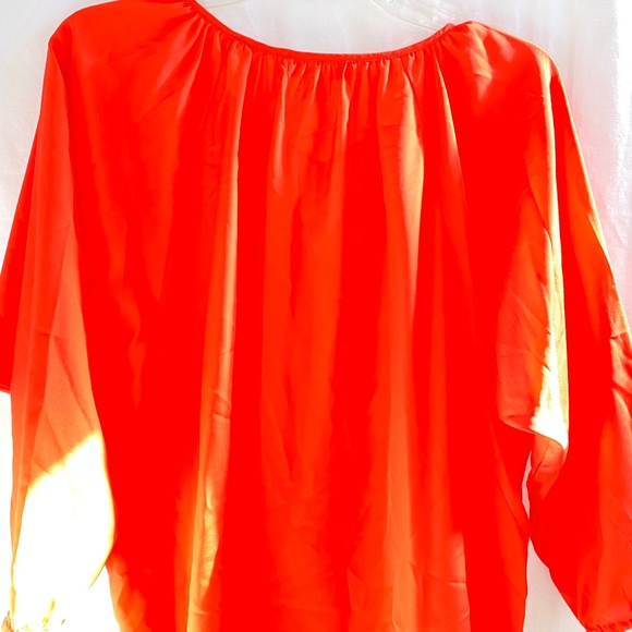 Michael Kors Coral Peasant Style - Shirt - Top - Blouse Size: Medium - Picture 9 of 13